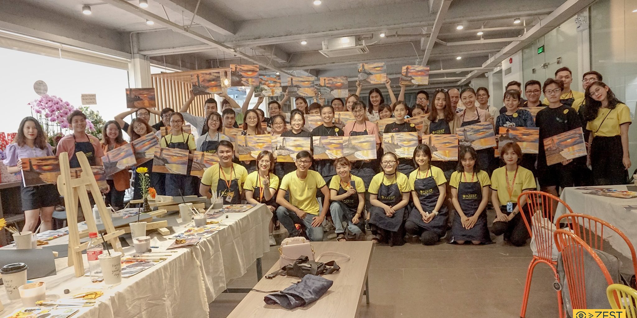 workshop vẽ tranh dành cho người lớn 1 buổi thư giãn cuối tuần