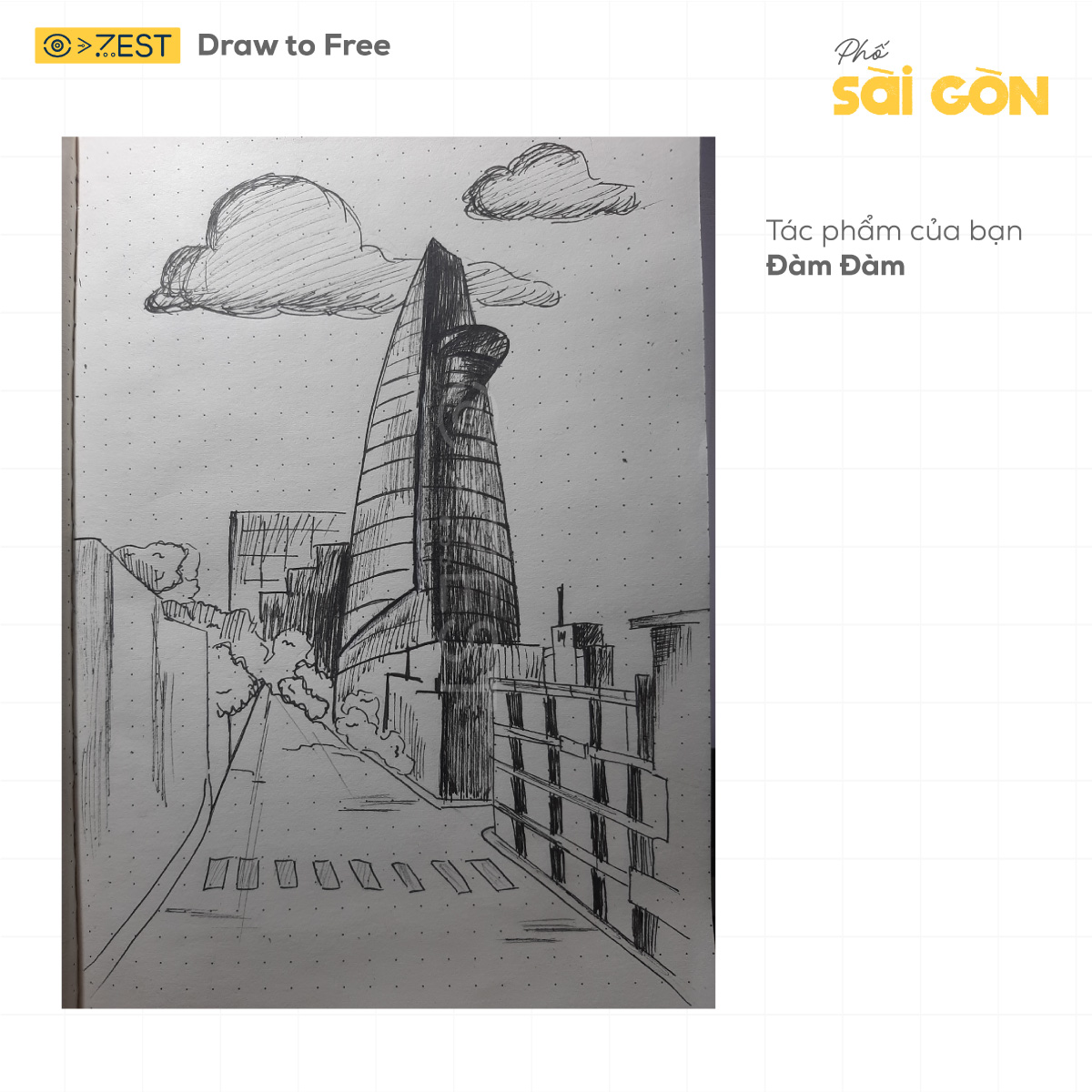 Tranh ký họa của Trí Núi  ký ức về những ngày Sài Gòn êm ả