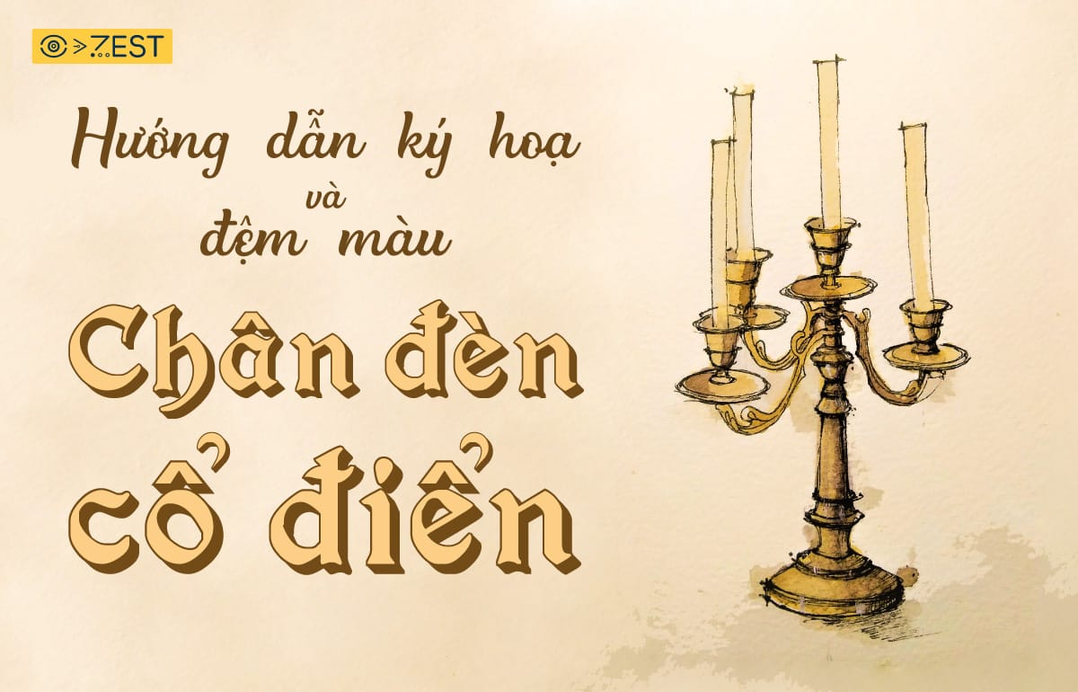 Huong-dan-ve-ky-hoa-bang-but-kim-va-dem-mau-nuoc-Zest-Art (1) Hướng dẫn vẽ ký họa bằng bút kim và đệm màu nước