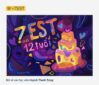 Tranh vẽ môn trang trí màu của cuộc thi tài năng Zest