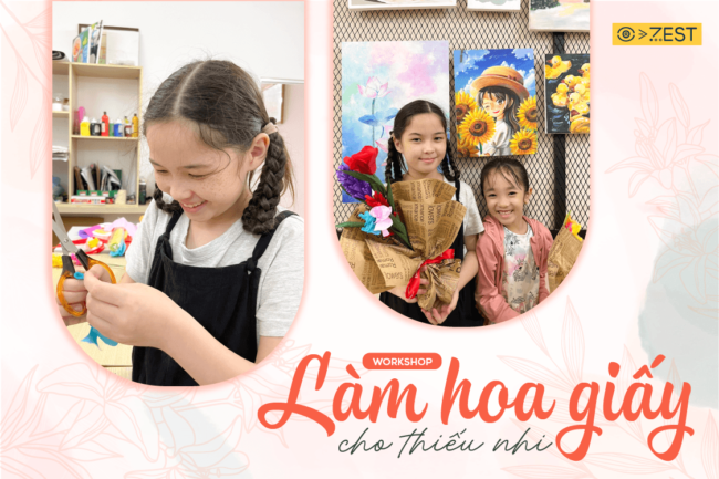 Workshop làm hoa giấy